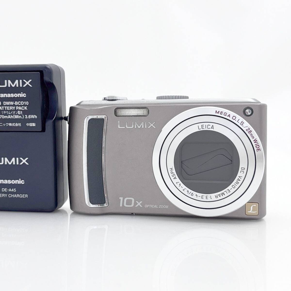 【パナソニック】Panasonic LUMIX DMC-TZ5 ライトブラウン デジタルカメラ +バッテリー +充電器 #U460