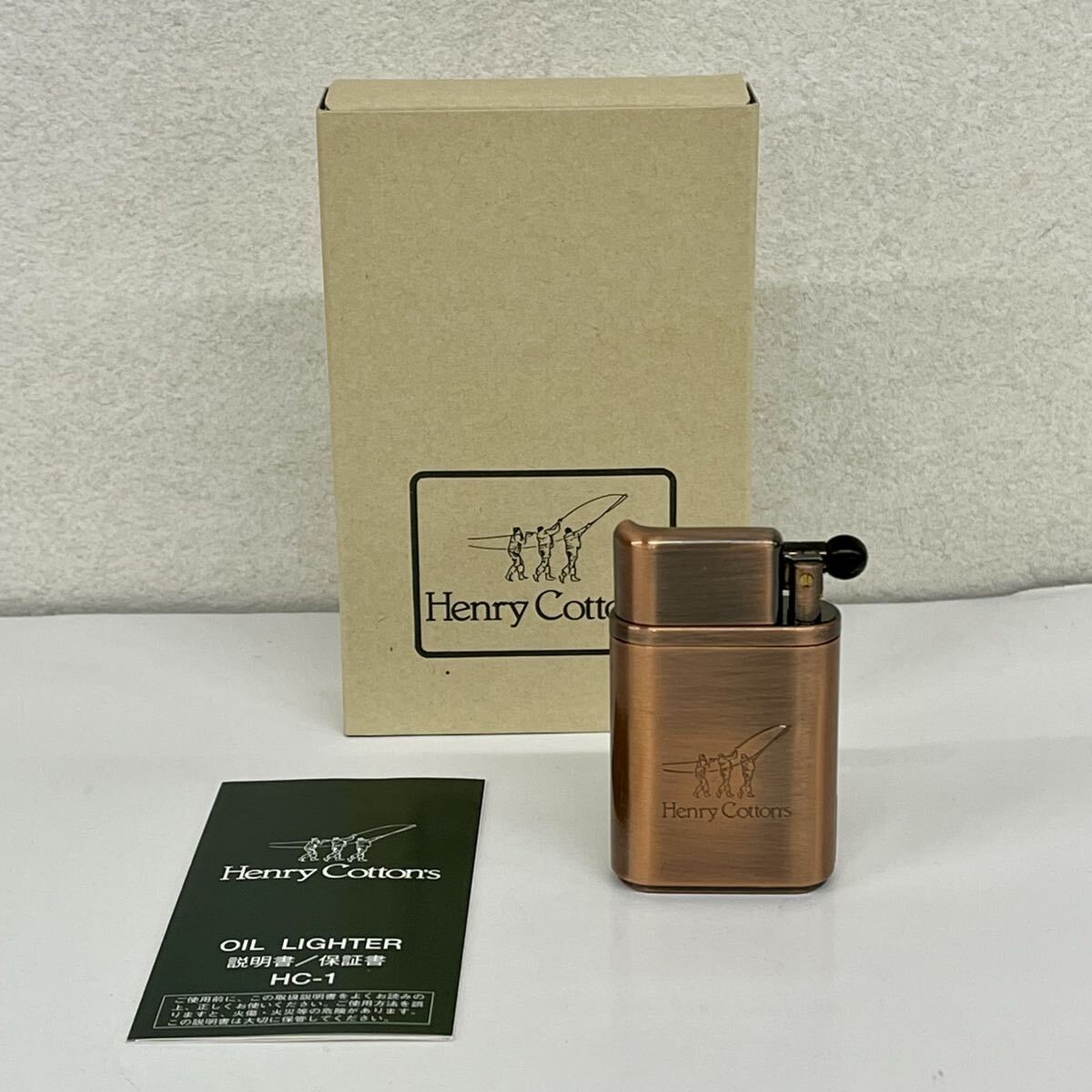 [未使用・長期保管品]Henry Cotton's○ヘンリーコットンズ オイルライター HC-1 CUフルビ/古美〇J1N