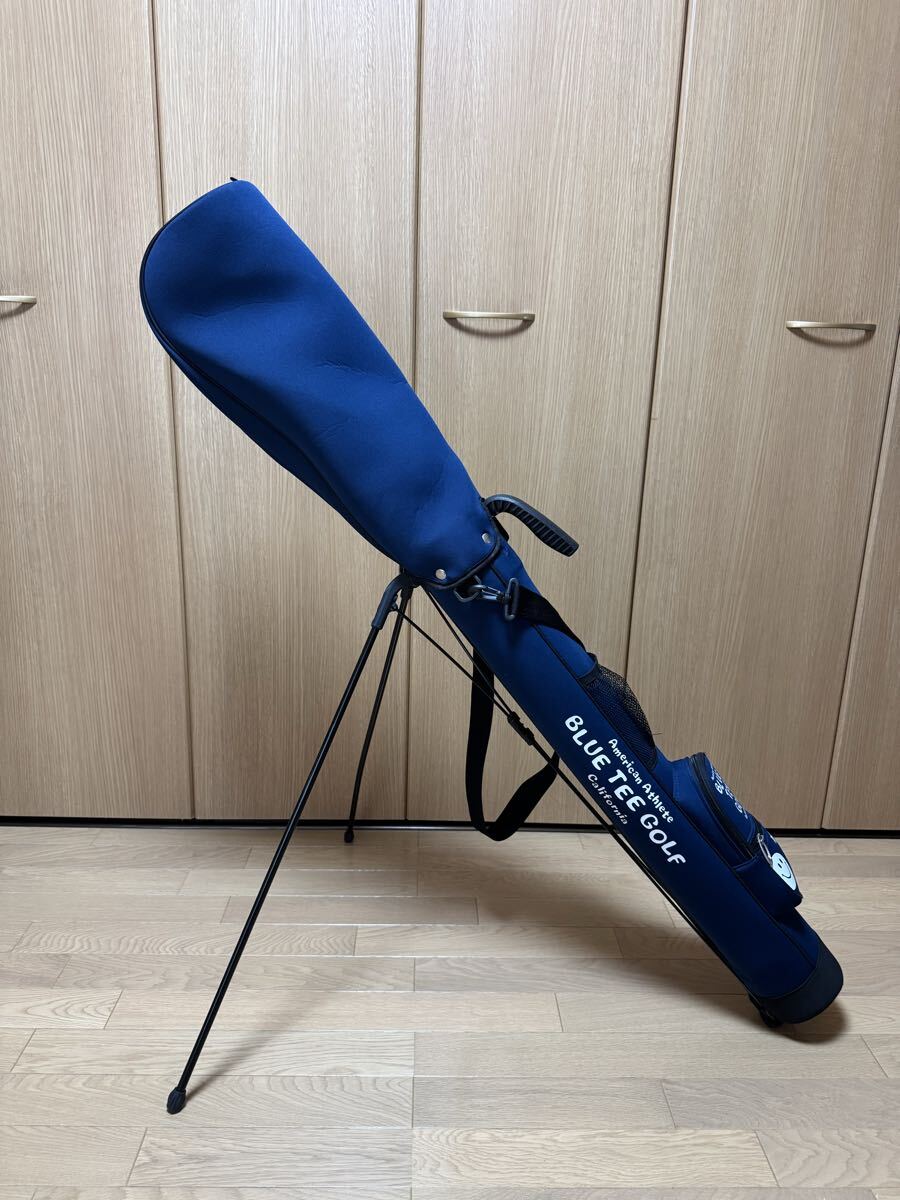 BLUE TEE GOLF スタンド式クラブケース　ストレッチセルフスタンドバッグ ネイビー ブルーティーゴルフ J-914