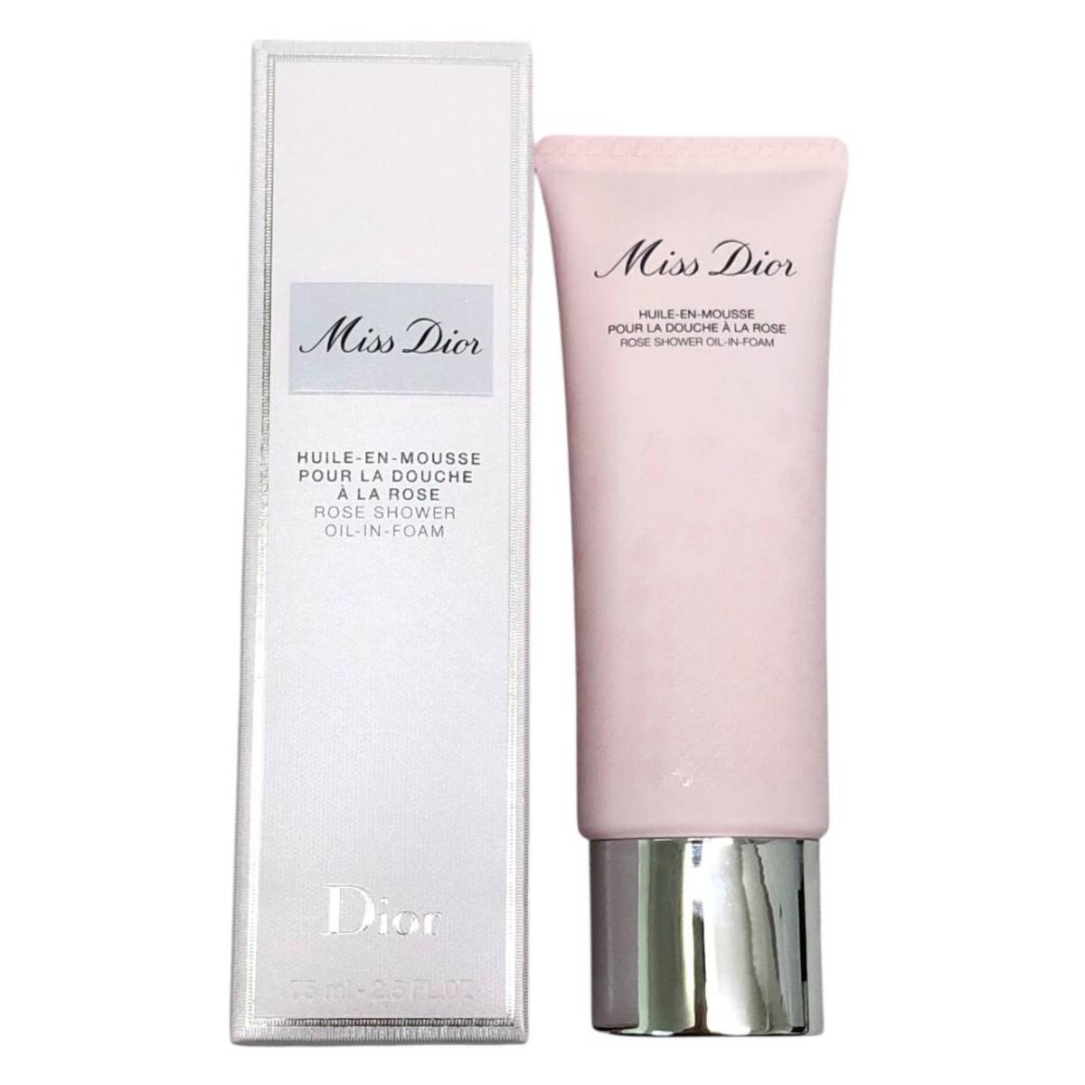 Dior ディオール 未使用 Miss Dior ミスディオール ローズ シャワー オイル ボディ シャンプー 75ml 箱付き