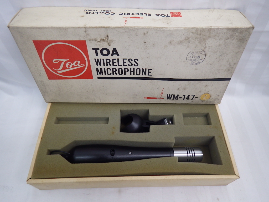 ジャンク　TOA　ワイヤレスマイクロホン　WM-147-2