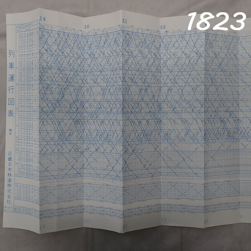 ●MK-1823 コレクター放出品 列車運行図表 越年 近畿日本鉄道株式会社 平成18.12.31～平成19.1.1 60サイズ　20260716