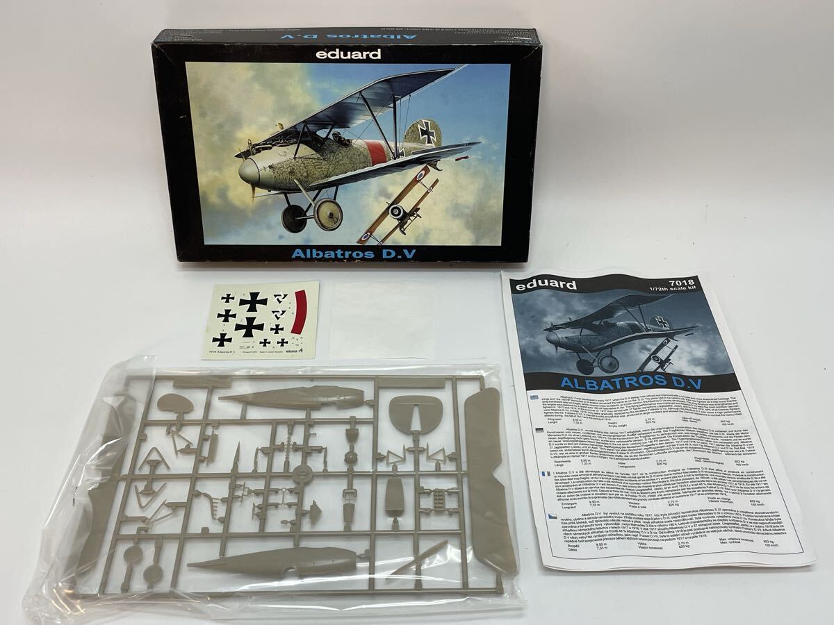 44E24【ジャンク 未検品】Eduard 1/72 Albatros D.V プラモデル