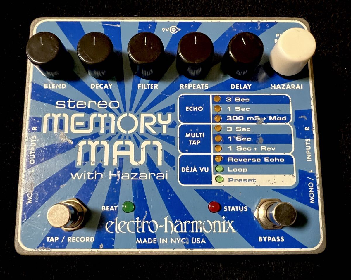 Electro-Harmonix Stereo Memory Man with Hazarai ディレイ　ループ機能　専用アダプタ付　