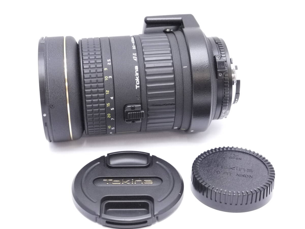☆Tokina トキナー AT-X 80-400mm f4.5-5.6D ニコン用 (前後キャップ付）ジャンク品