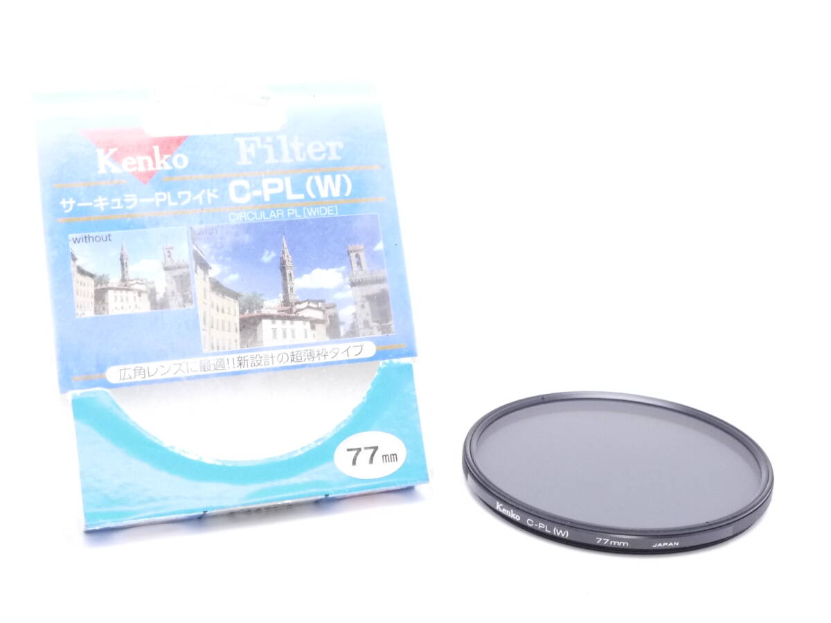 【送料180円】☆Kenko ケンコー C-PL（W） 77mm 円偏光フィルター（ケース付）