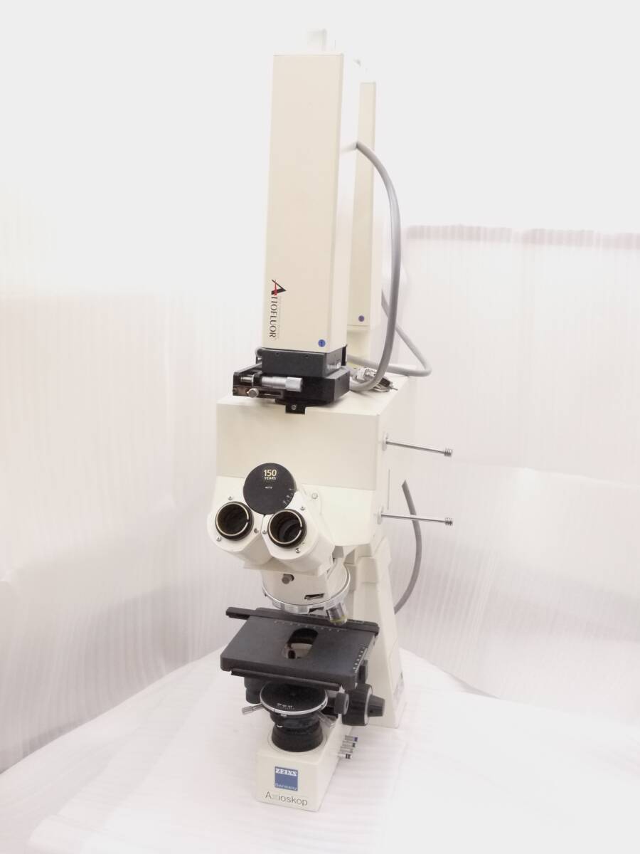 ◎ZEISS カールツァイス Axioskop FS 顕微鏡 /10x レンズ ジャンク品