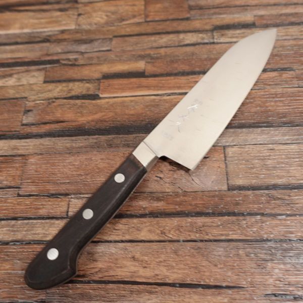 源典久 三徳包丁 研ぎ済 V金10号 割込 万能包丁 VG10 ステンレス 希少 170mm