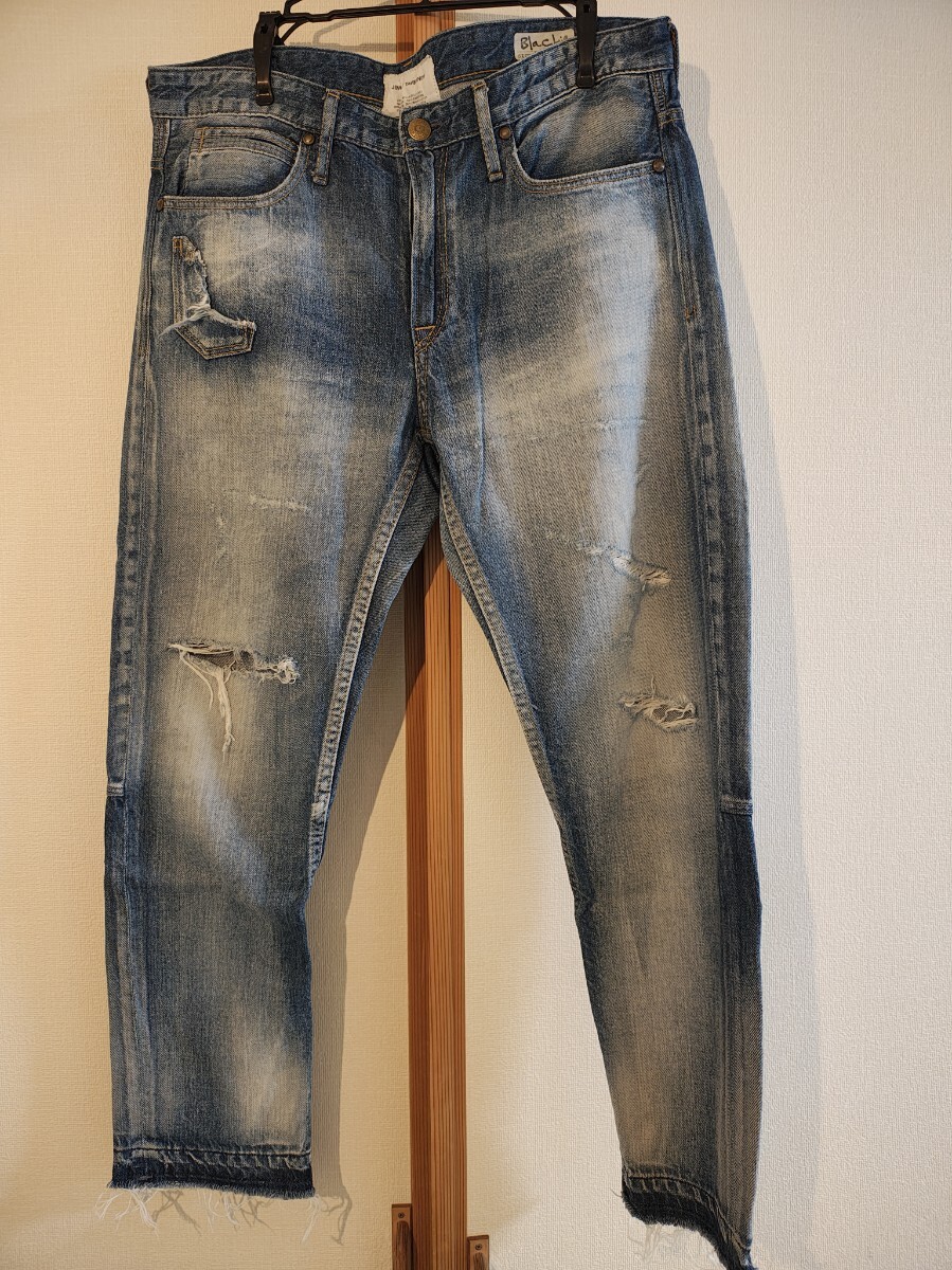 【名作】JIMMY TAVERNITI ジミー タヴァニティ Blackie デニムパンツ W30 カイタックインターナショナル 日本製 ダメージ加工