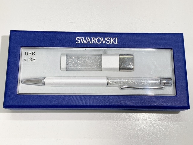 SWAROVSKI　ボールペン/USB 4GB 非売品 セット 未使用保管品 スワロ スワロフスキー 現状品