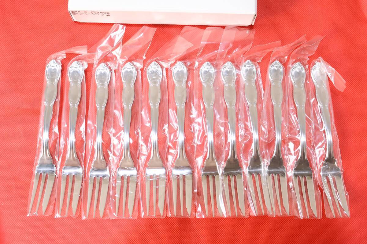 S1020 P 高品質 Noritake No.44A23 18-8 ステンレス製 ケーキフォーク 1ダース (12本) 高級カトラリー 未使用