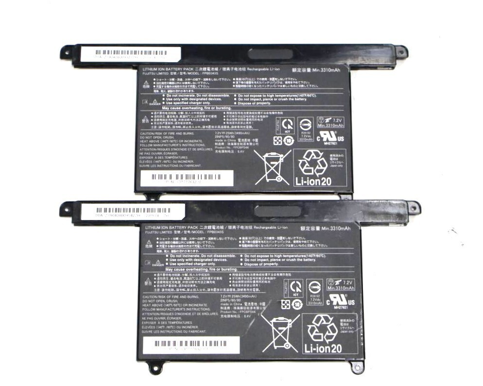 S1086 P'''【2個セット】富士通 純正バッテリー FUJITSU LIFEBOOK U937 U939 U938 シリーズなど用 FPB0343S バッテリー 7.2V-25Wh-3490mAh
