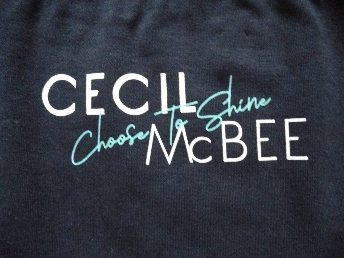 CECILMcBEE　セシルマクビー　ウエストゴム　ブルーロゴ　バックプリント　ブリーフ　ショーツ　ビキニ　165　L　ブラック