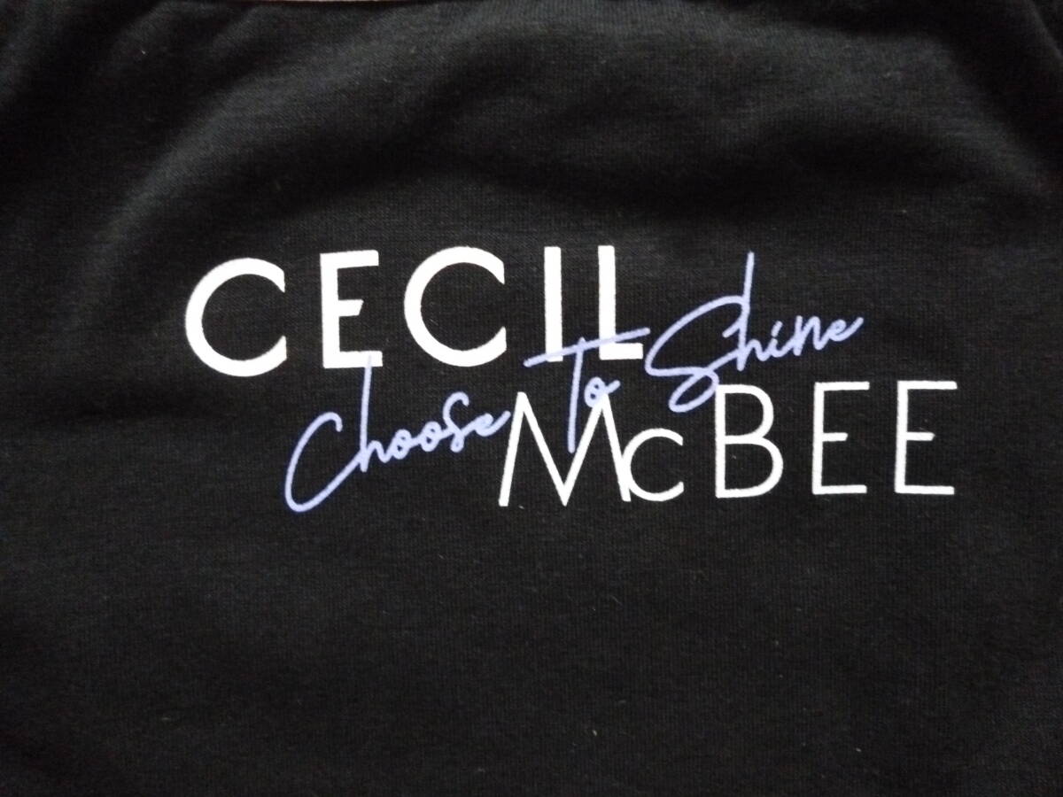 CECILMcBEE　セシルマクビー　ウエストゴム　藤ロゴ　バックプリント　ブリーフ　ショーツ　ビキニ　165　L　ブラック