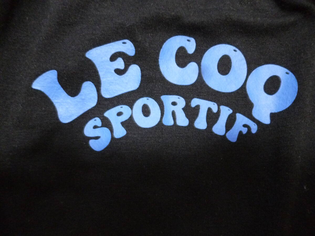 le coq sporttif　青ウエストゴム　ロゴ入り　バックプリント　ブリーフ　ショーツ　ビキニ　165　ブラック