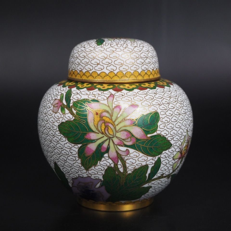 【金富士】中国古玩　七宝壺　景太藍壺　検/銀瓶鉄瓶茶托茶壺古錫玉川堂高岡佐渡銅器龍文堂亀文堂湯文房道具硯和紙