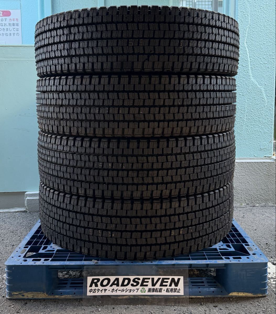 ◆11R22.5 16PR 2025年製 ◆DUNLOP DECTES SP001 4本Set 残り溝:約21.0mm~21.3mm 冬用 新品 ◆送料無料/一部地域除く
