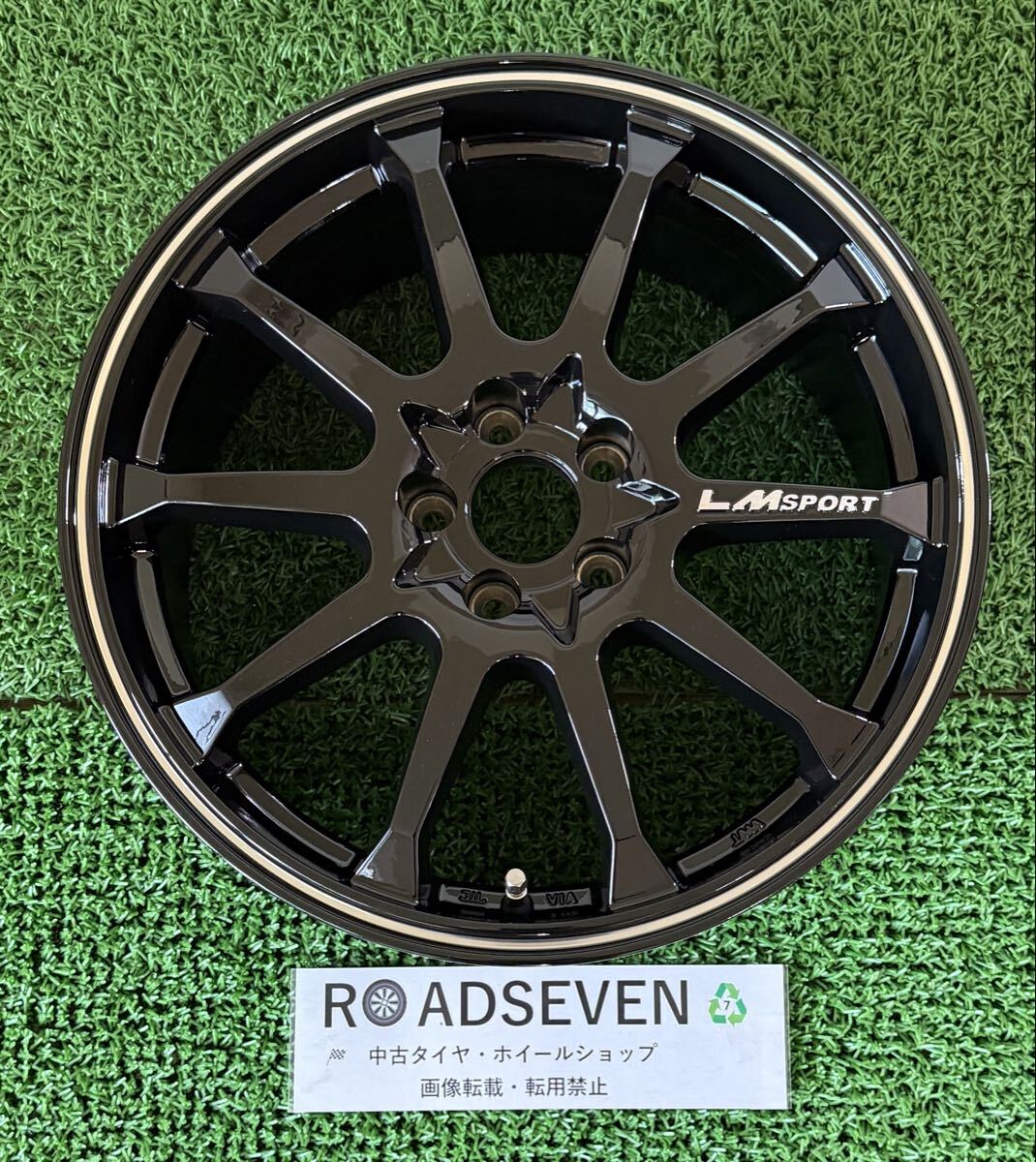 ◆レアマイスター LMスポーツ LM-10R ◆17×7.5J +50 PCD100(5H) ハブ径:約67mm 1本のみ 中古アルミ 美品 ◆小傷等有 ◆全国着払い