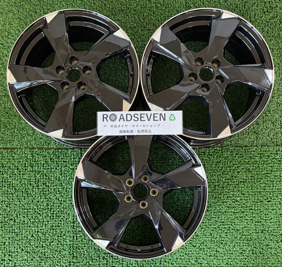 ◆PREMIX VERAN-V プレミックス ヴェランV ◆17×7J +47 PCD100(5H) ハブ径:約67mm 3本Set 中古アルミ 美品 ◆傷等有 ◆全国着払い