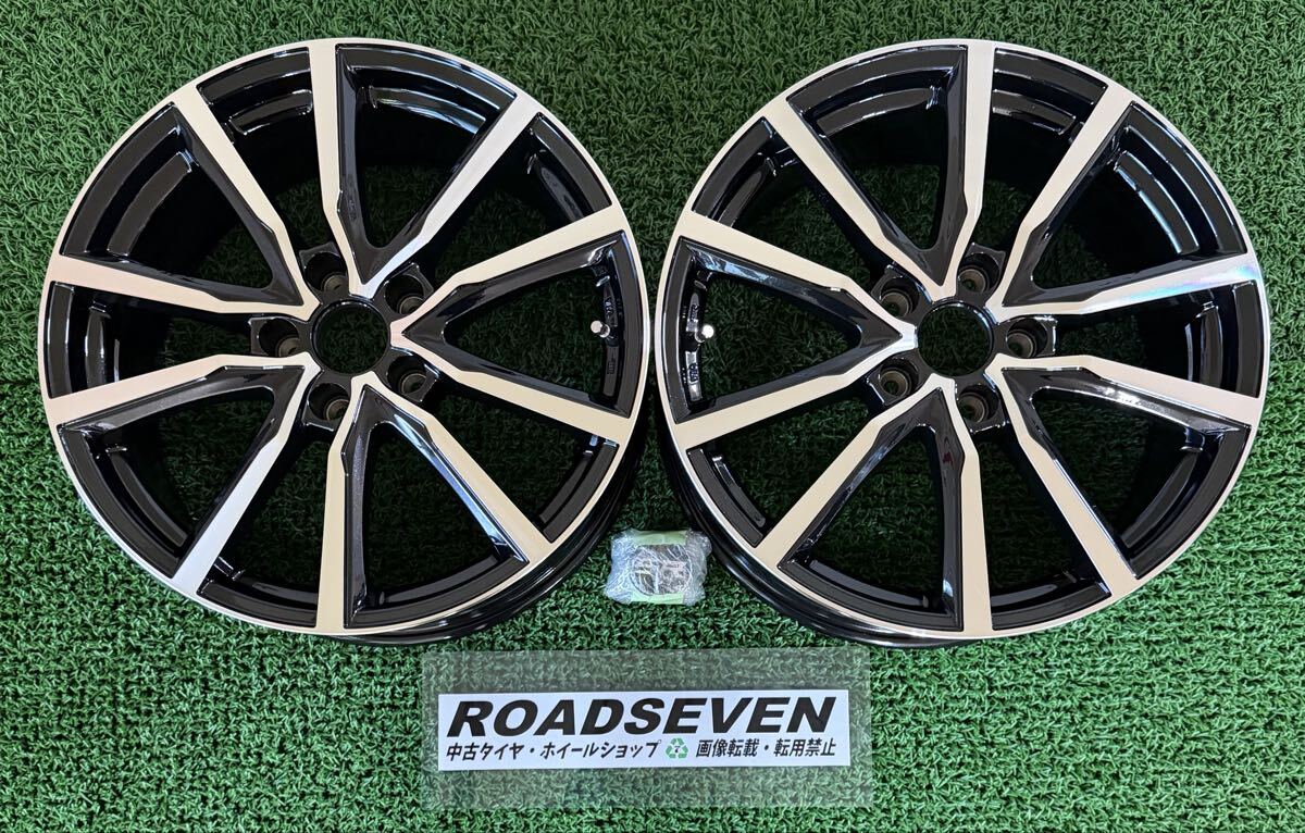 ◆Lehrmeister Stranger SR ◆18×7.5J +38/+55 PCD114.3(5H) ハブ径:約73mm 2本Set 中古アルミ ◆小傷/擦傷等有 ◆全国着払い