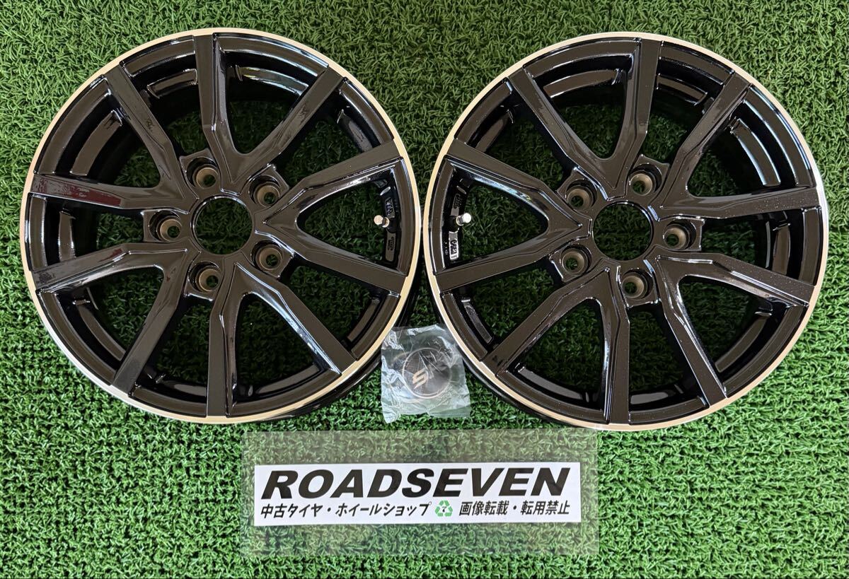 ◆STRANGER ストレンジャー SR ◆15×5.5J +48 PCD114.3(5H) ハブ径:約73mm 2本Set 中古アルミ ◆小傷/線傷等有 ◆全国着払い