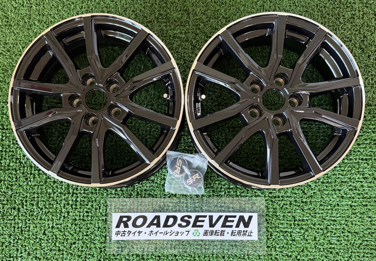 ◆STRANGER ストレンジャー SR ◆15×5.5J +39 PCD100(5H) ハブ径:約67mm 2本Set 中古アルミ ◆線傷有 ◆全国着払い