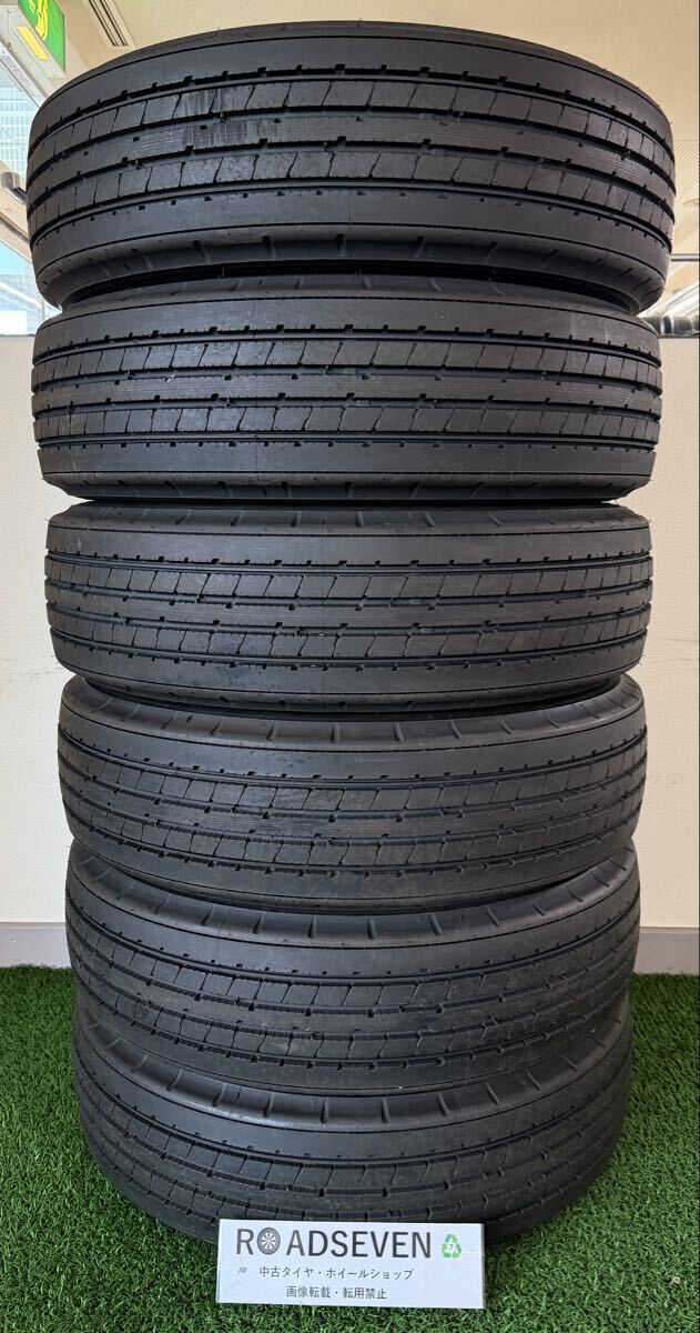 ◆245/80R17.5 133/131J 2024年製 ◆BRIDGESTONE R173 6本Set 残り溝:約9.0mm~9.5mm 夏用 ◆送料無料/一部地域除く