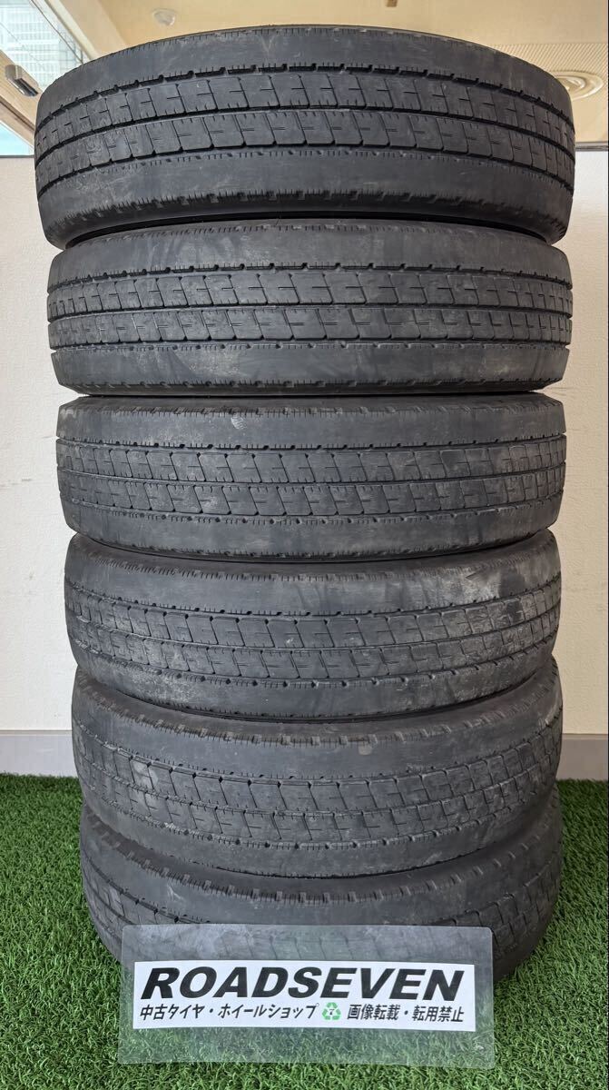 ◆205/70R17.5 115/113N LT 2021年製 ◆BRIDGESTONE DURAVIS R207 6本Set 残り溝:約7.7mm~8.2mm 夏用 ◆送料無料/一部地域除く