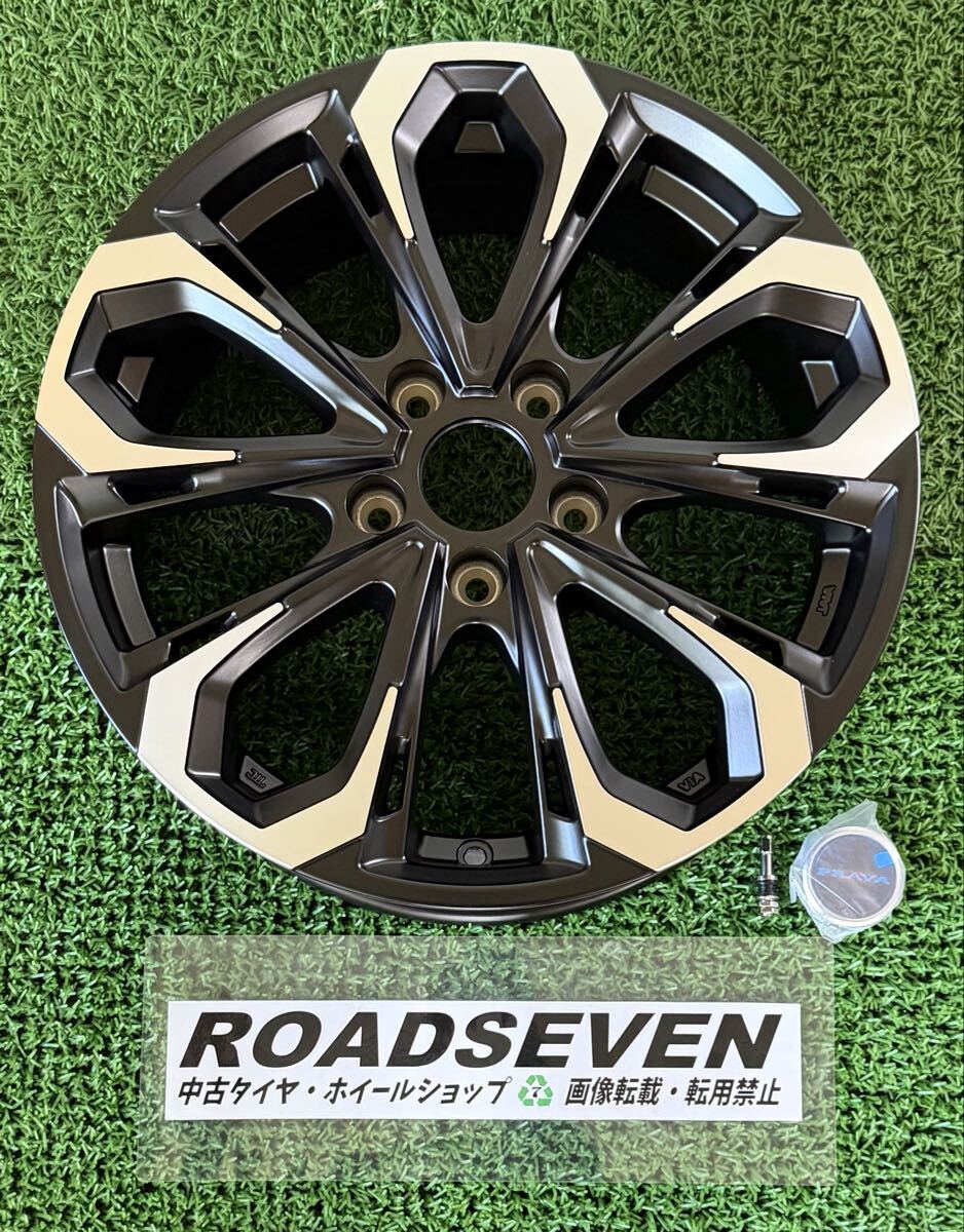 ◆BIGWAY Leyseen PRAVA 5X ◆17×7J +55 PCD114.3(5H) ハブ径:約73mm 1本のみ 中古アルミ ◆小傷/擦傷等有 ◆全国着払い