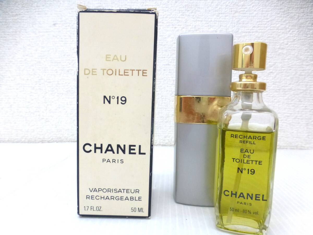 【43142】☆ コスメ 香水 CHANEL/シャネル №19 オードトワレ 50ｍｌ 【残量8割】 ☆