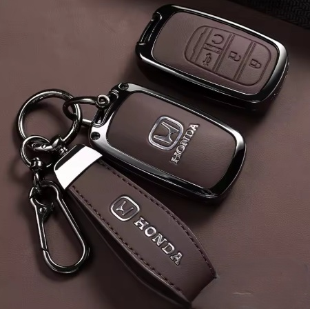 ホンダ キーケース ブラウン キーカバー キーホルダー 新型ヴェゼル RV系 ステップワゴン ZR-V N-BOX 新型フリード