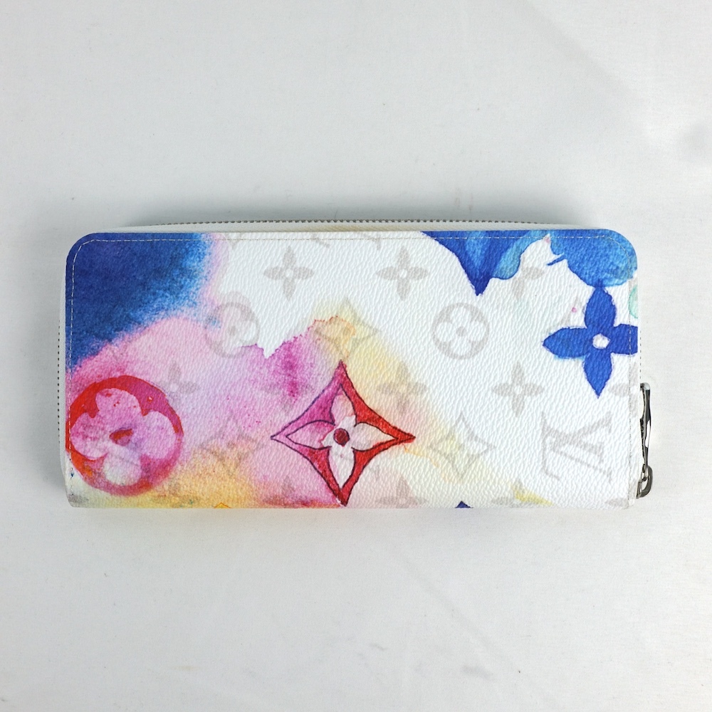 2021SS LOUIS VUITTON ルイヴィトン ジッピーウォレット ヴェルティカル モノグラム ウォーターカラー 長財布 ロング ウォレット ホワイト