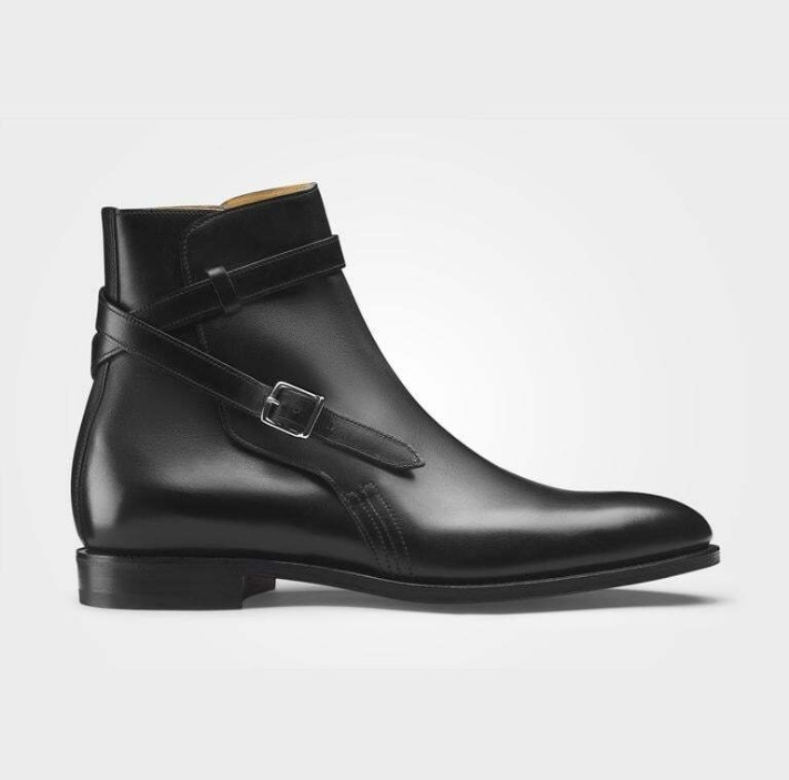 超稀少 ジョンロブ 初代 JODHPUR ABBOT 国内正規極美品 定価40万円 ジョッパー ブーツ レザー シューズ 革靴 黒 ブラック カーフ サイズ7E