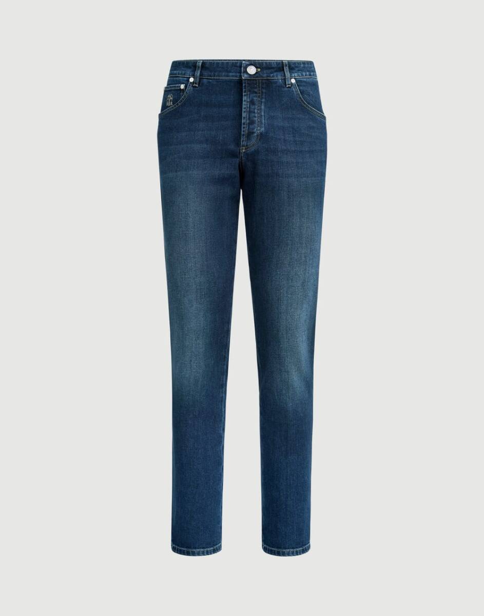 ブルネロクチネリ センタークリース デニム パンツ ドレス ジーンズ 国内正規美品 サイズ46 定価19万円 