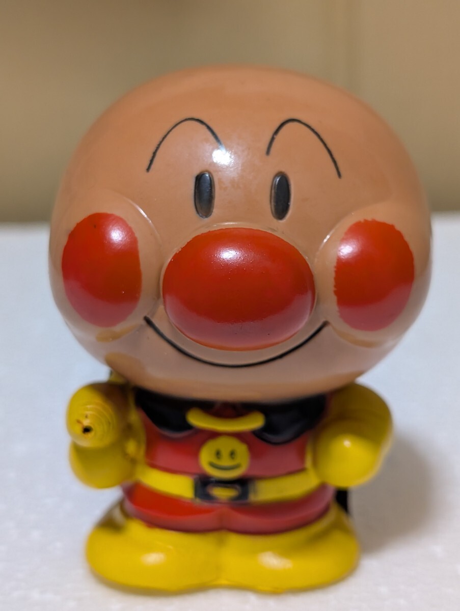  昭和当時物 レトロ玩具 アンティークソフビ 1989年 BANDAI バンダイ アンパンマン ANPANMAN 水鉄砲 ソフビ人形 日本製 MADE IN JAPAN 
