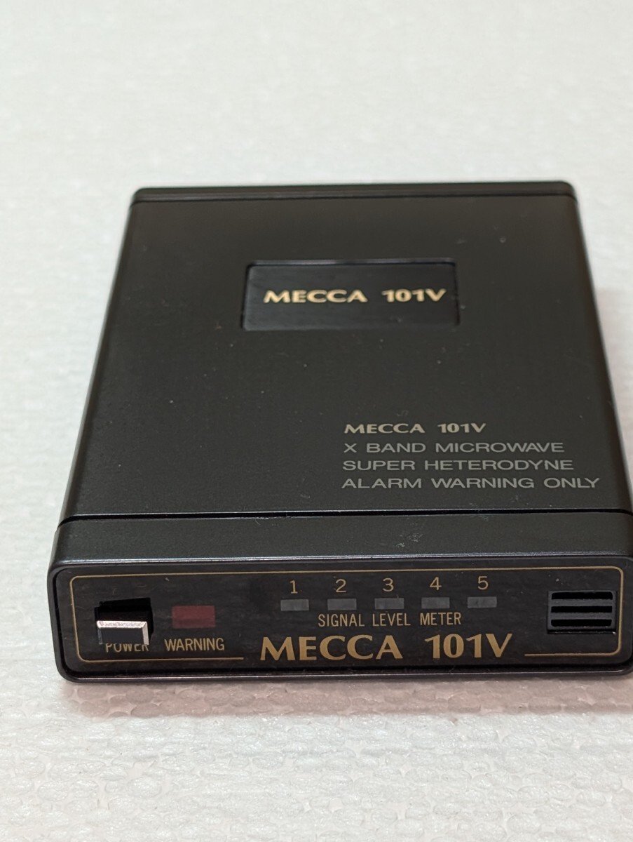 1980年代 当時物 Radar レーダー探知機 MECCA 101V XBAND MICROWAVE 街道レーサー ハイソカー 旧車 レトロ コレクション 昭和カー用品