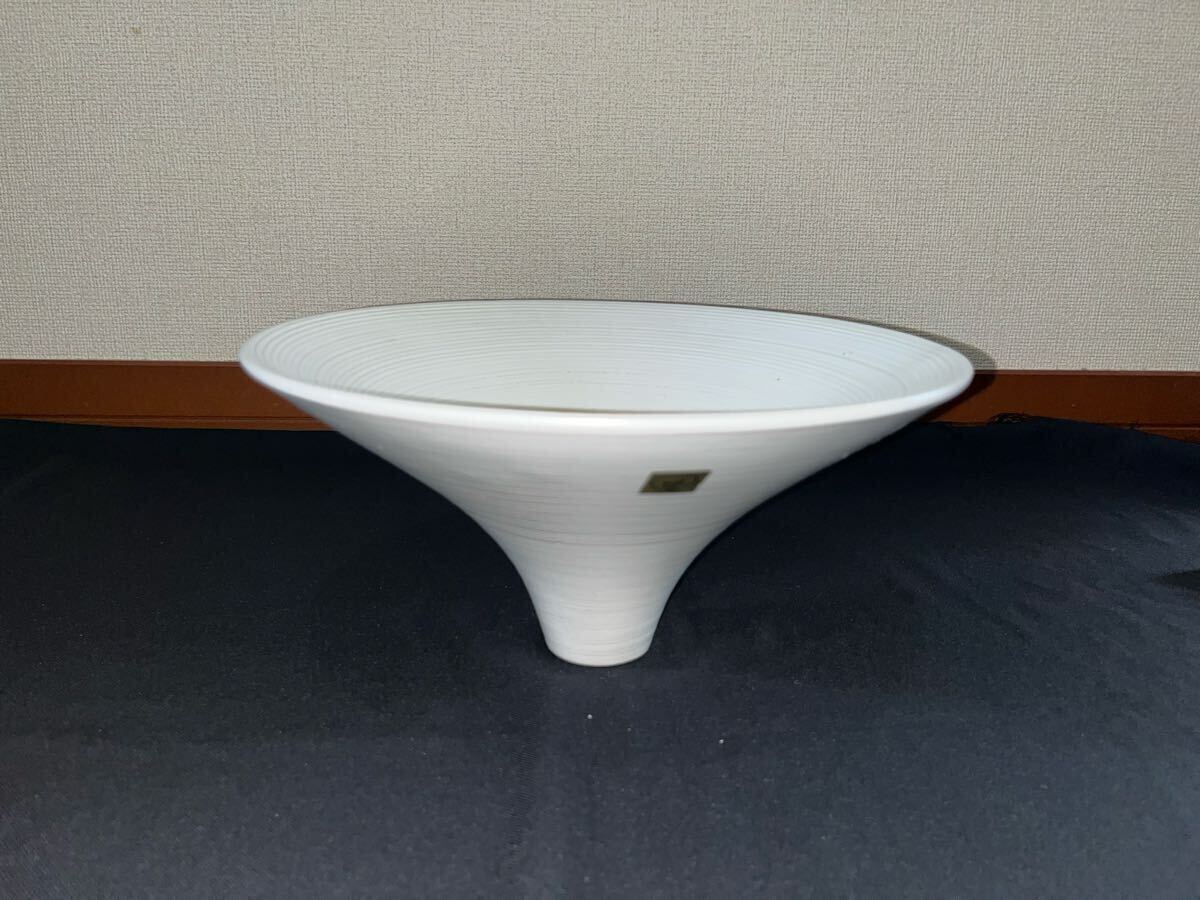 陶器製 花器 水盤 管理A4258 フラワーベース 花瓶 華道 華展 花展 いけばな 生け花