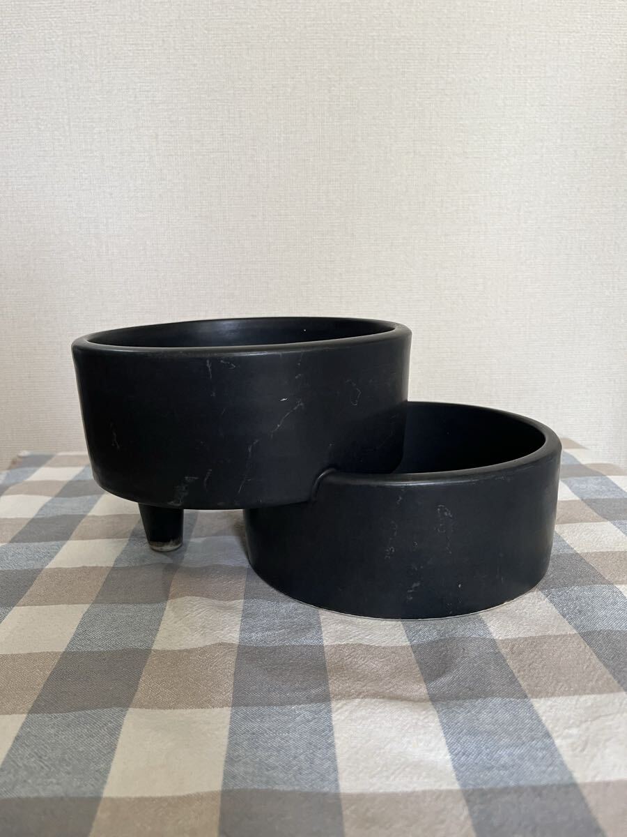 陶器製 花器 水盤 管理A4078 フラワーベース 花瓶 華道 華展 花展 いけばな