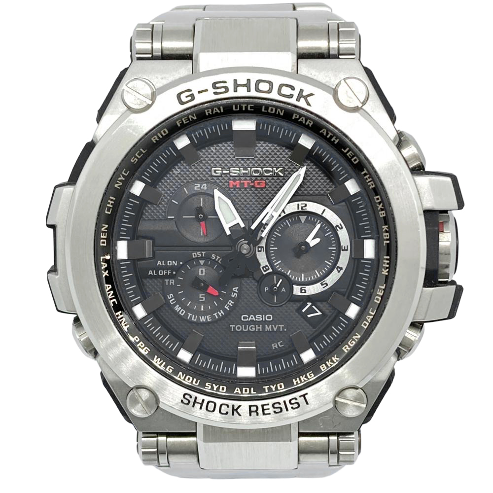 カシオ CASIO MTG-S1000D-1AJF G-SHOCK MT-G 腕時計 ブラック文字盤 SS 稼働品 メンズ