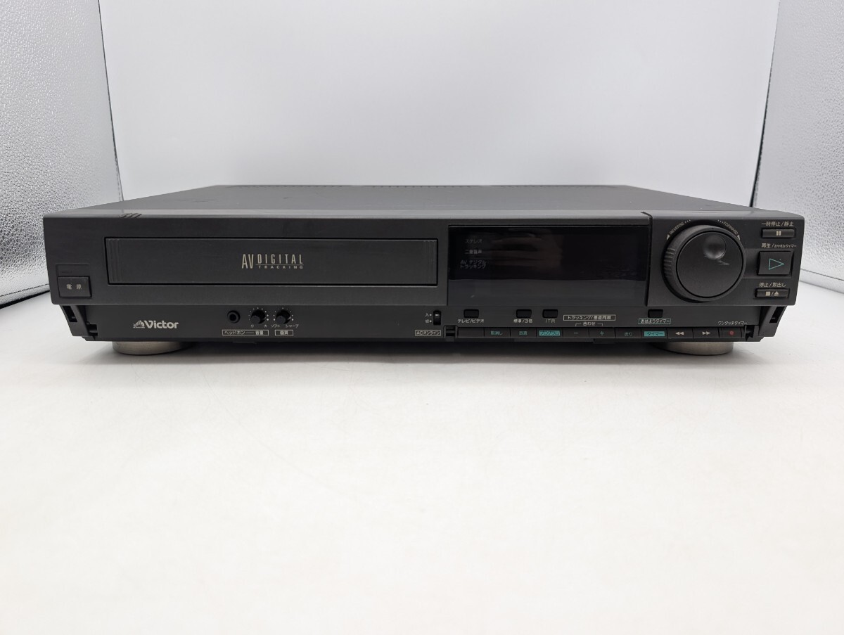 送料無料 VICTOR ビクター ビデオカセットレコーダー VIDEO CASSETTE RECORDER HR-D55 ビデオデッキ カセットデッキ ブラック BLACK 黒色
