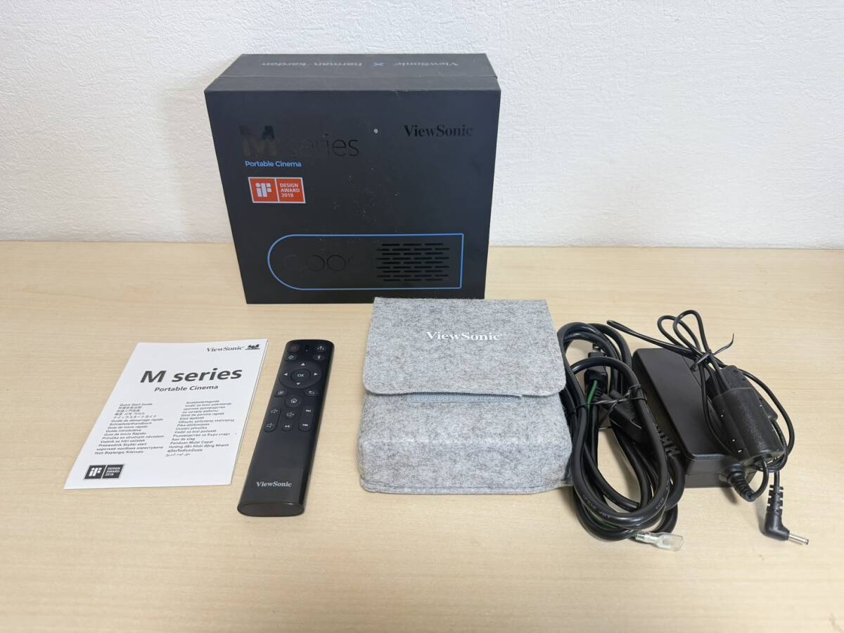ViewSonic ビューソニック M1+_G2 モバイルプロジェクター ハーマンカードン高音質スピーカー ホームシアター 箱付
