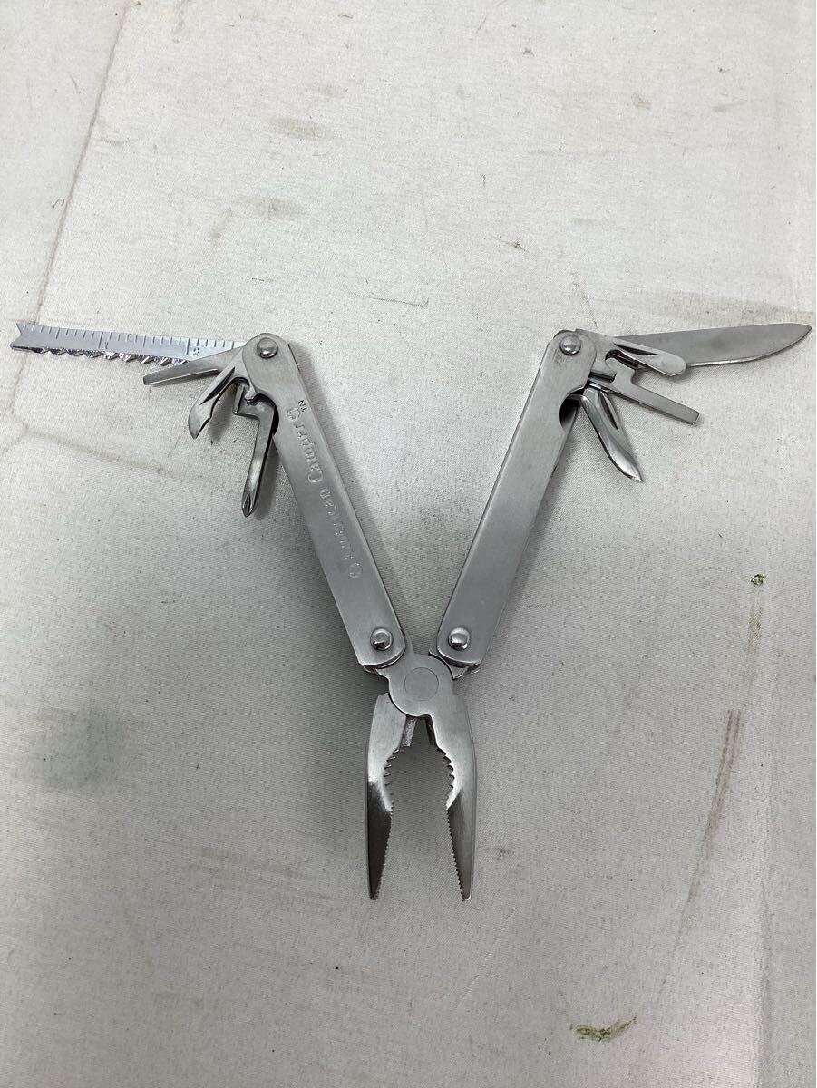 American Camper マルチツール 折りたたみ式 プライヤー ナイフ ステンレス アウトドア 中古 