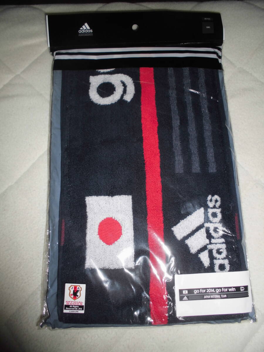 さい120　　アディダス 　JFA　サッカー 日本代表 マフラータオル （2014 go for win）　　MUF1