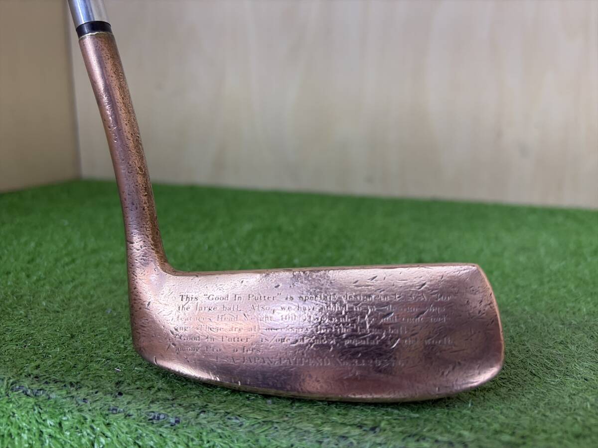 【希少/ビンテージ】GOOD-IN　PUTTER　カッパー　L字パター　34インチ　グッドイン