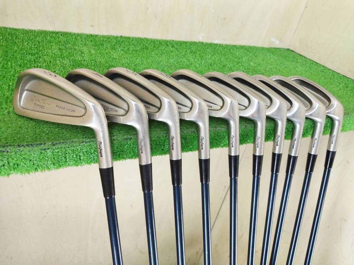Macgregor マグレガー SUPER TOURNEY FORGED REG.NO.M205R　3番～9番/PW/AW/SW アイアン10本セット 純正カーボンシャフト フレックスR