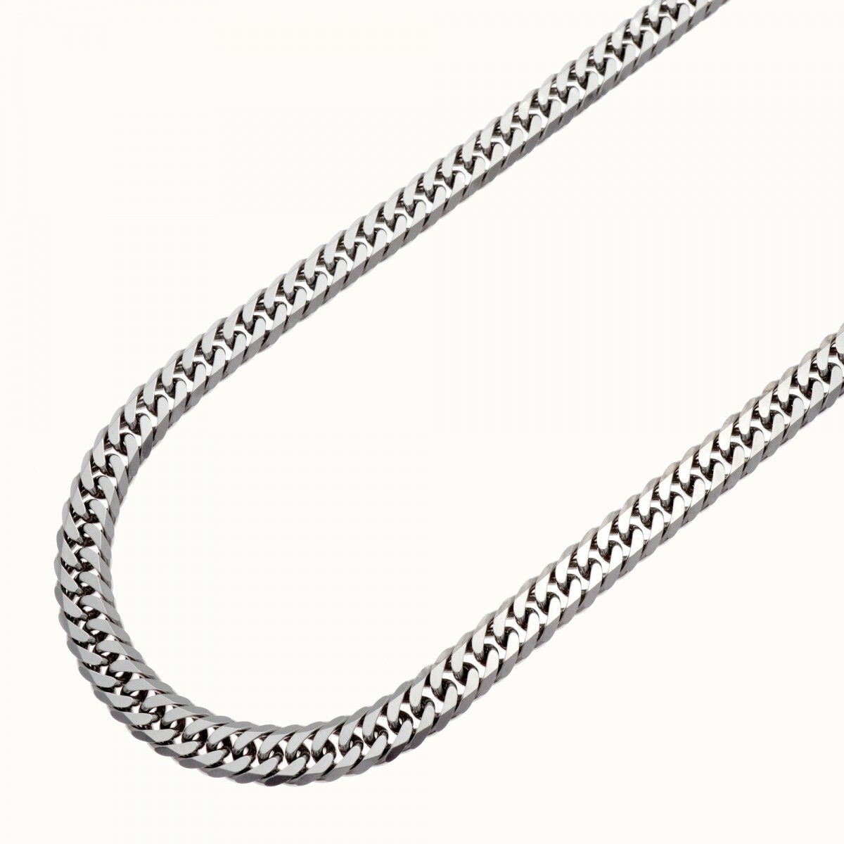 【6khd0034】喜平 ネックレス Pt850 プラチナ 6面 ダブル 45.5cm 46.4g キヘイ【中古】メンズ レディース ユニセックス