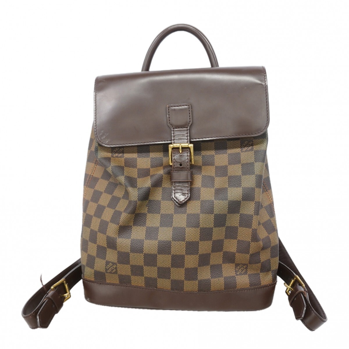 【6gd3978-k】ルイヴィトン リュック・デイパック ダミエ ソーホー N51132 エベヌ【中古】レディース