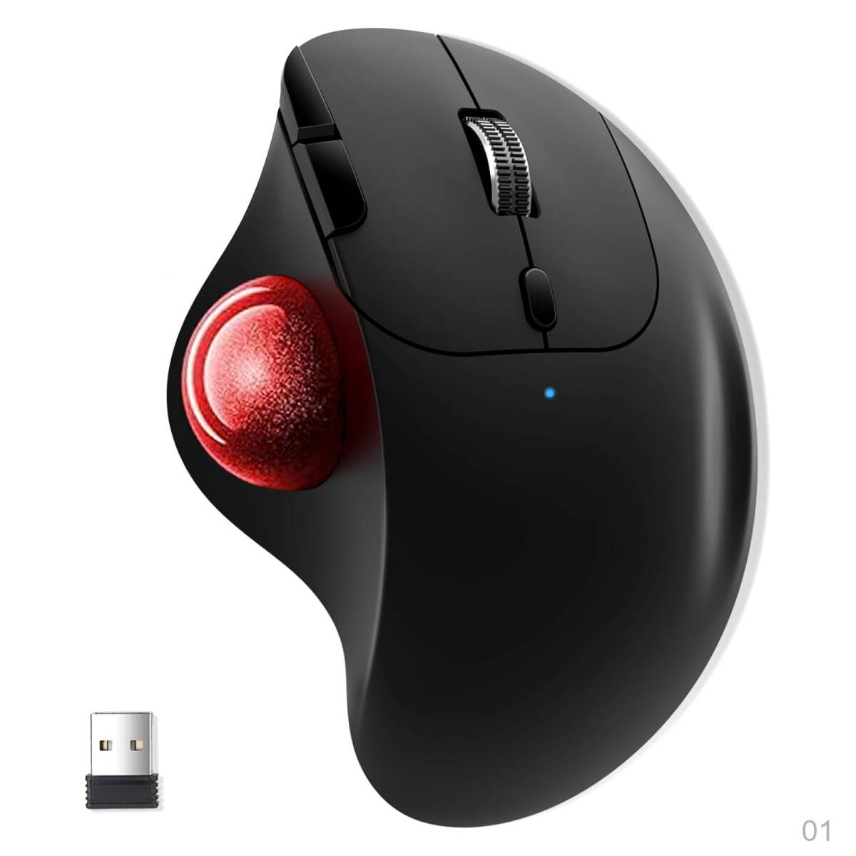 【新品】トラックボールマウス Ewin 最大3台接続・ワンタッチ切替 Bluetooth/USBレシーバー対応 ワイヤレス 無線マウス 親指操作 静音 | 25
