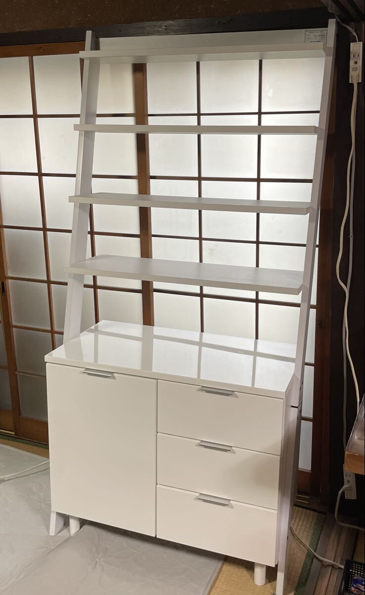 ニトリ サイドボードラック エトナ　80SBR カラーホワイト （直接取引限定 兵庫県姫路市）
