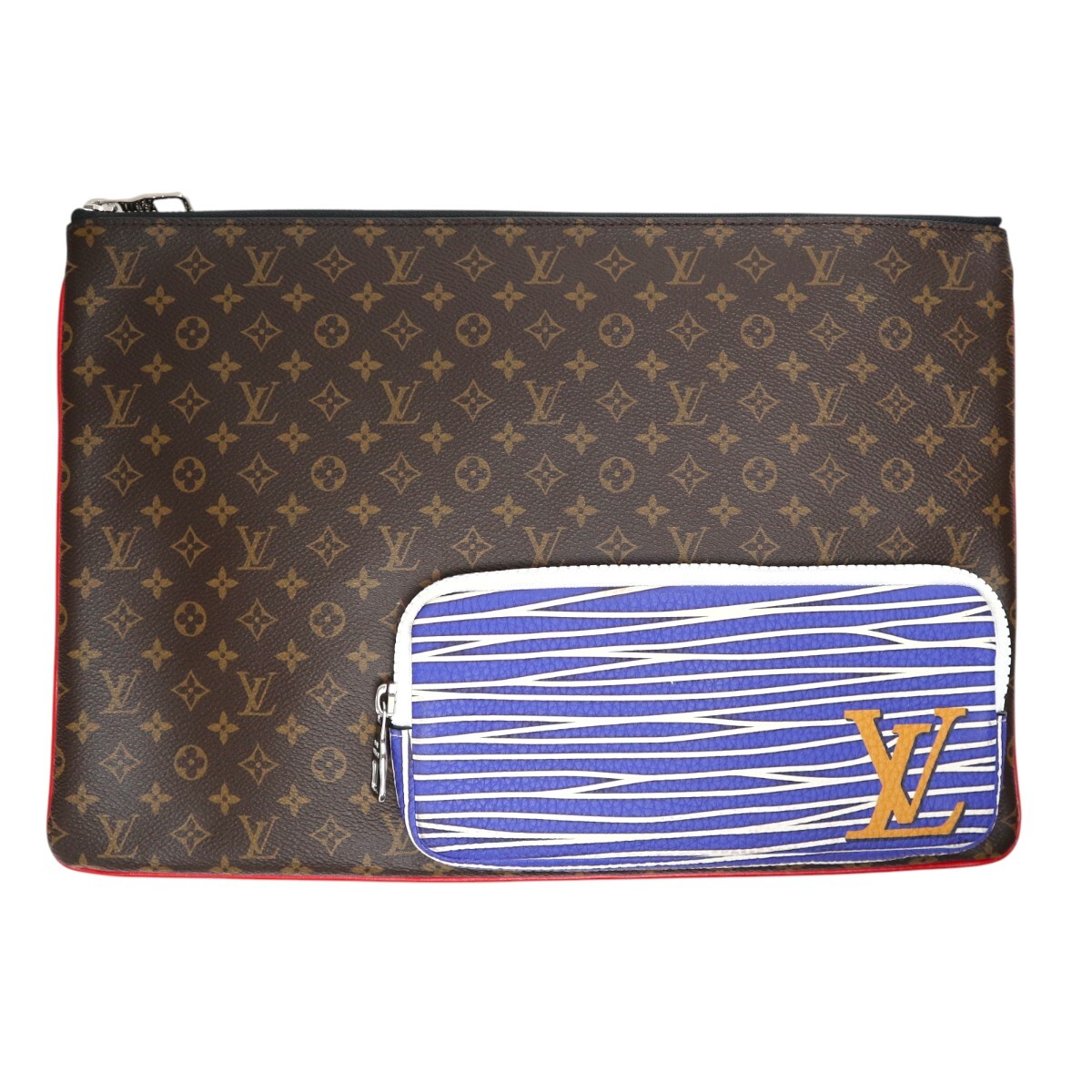 美品 LOUIS VUITTON ルイヴィトン モノグラム パッチワーク ポシェット クラッチバッグ ヴァージルアブロー M69690 M2512-k115